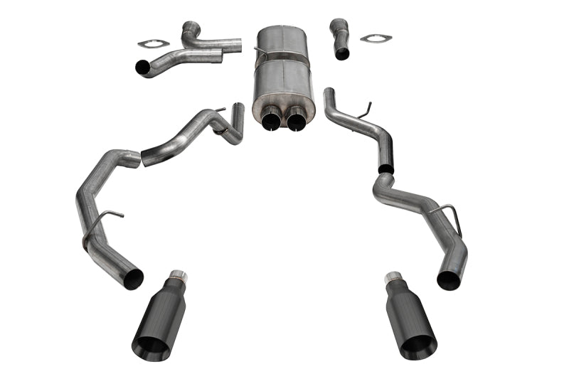 CORSA Gunmetal Tip Pro Series Cat-Back Exhaust - Ram 1500 RHO 2025-2026