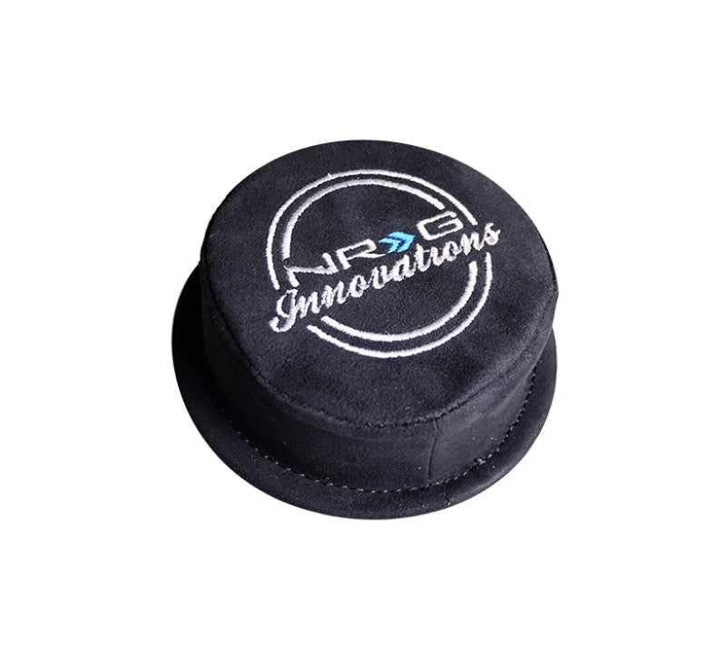 NRG Reinforced Steering Wheel (380mm) Nascar Alcantara 3 Spoke with NRG Logo Removable Crushed Pad