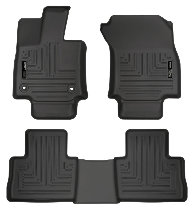 Husky Liners Weatherbeater Black Front & 2nd Seat Floor Liners for 2019 Toyota RAV4 - OneFastShop
