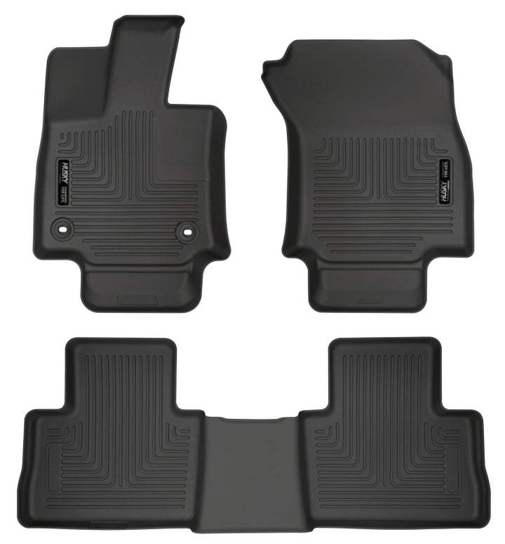 Husky Liners Weatherbeater Black Front & 2nd Seat Floor Liners for 2019 Toyota RAV4 - OneFastShop