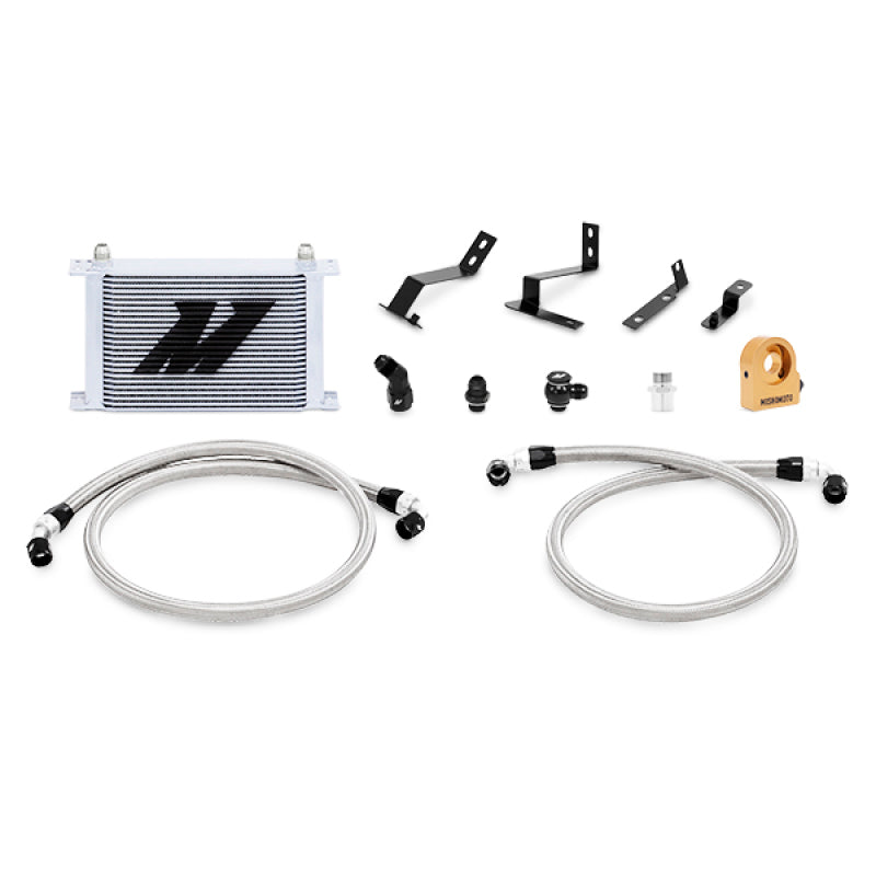 Mishimoto 2016+ Chevy Camaro Oil Cooler Kit With Thermostat – Silver - OneFastShop