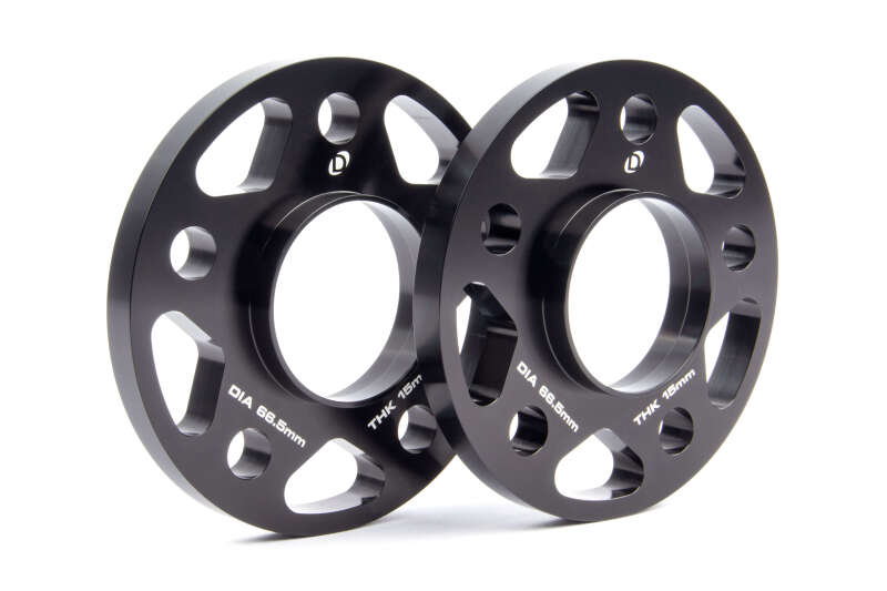 Dinan Aluminum Wheel Spacers - 5x112 66.5mm Bore 15mm Thick (Set of 2)