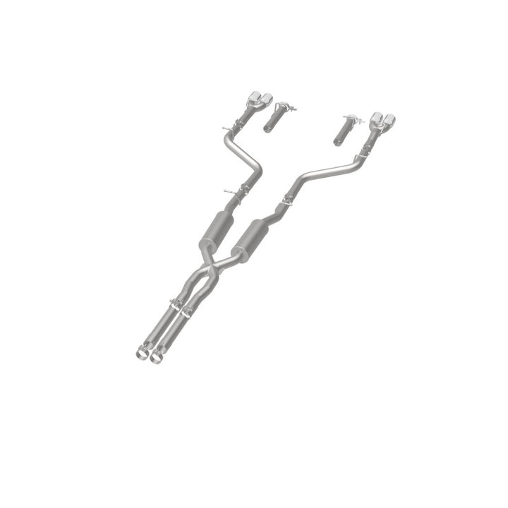 Magnaflow Cat-Back Exhaust System SS 2.5in Quad Split Rear 3.5in Tip for 2015 Dodge Challenger R/T 5.7L - OneFastShop