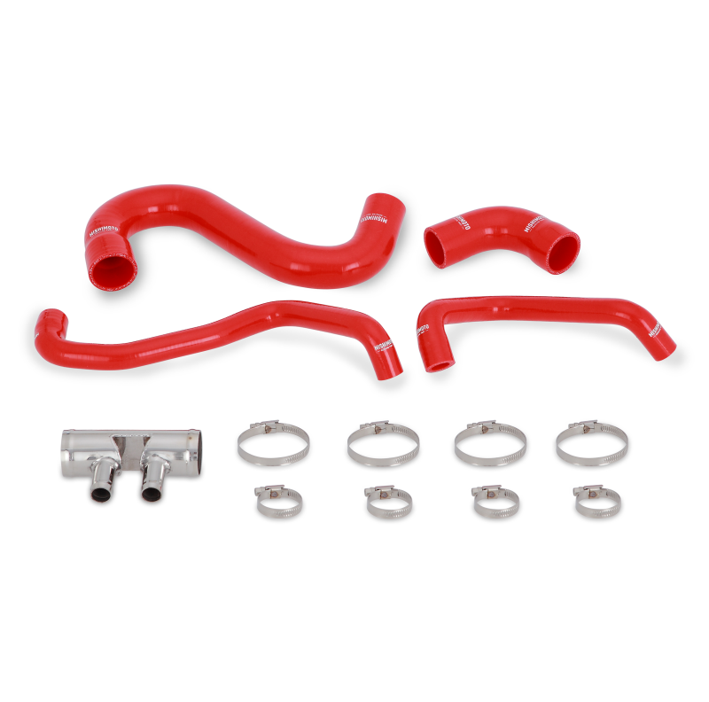 Mishimoto Silicone Lower Radiator Hose - Ford Mustang GT 2015-2017 - Red, image 2