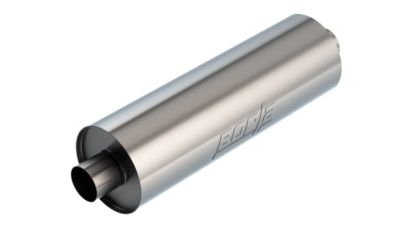 Borla Specialty Muffler 3in Center In/Out 7.75in Dia 24in Body 29in OAL Touring Un-Notched