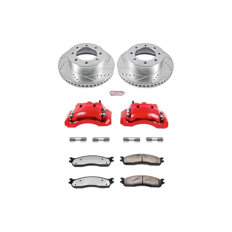 Power Stop 06-08 Dodge Ram 1500 Front Z36 Truck and Tow Kit with Cals