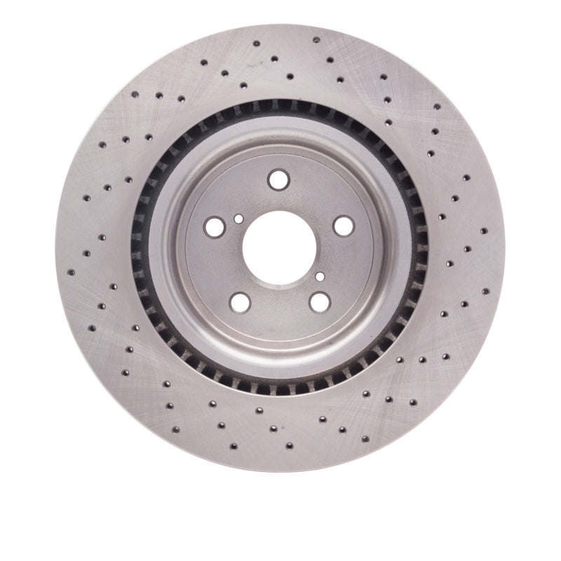 DFC Quickstop Drilled Front Brake Rotor - Lexus IS F 2008-2014, image 2