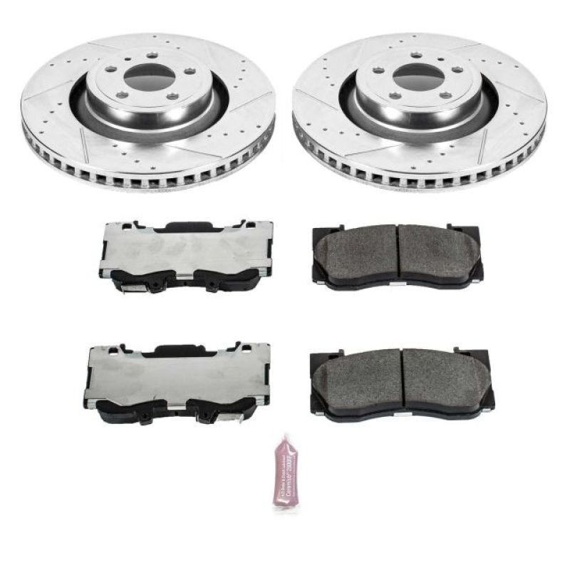 PowerStop Front Z26 Street Warrior Brake Kit for 15-19 Ford Mustang - OneFastShop