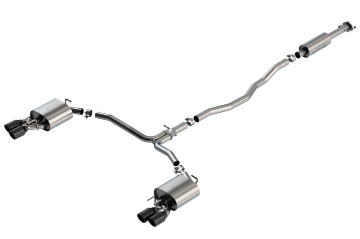 Borla Cat Back S-Type Exhaust Black Chrome for 18-20 Toyota Camry XSE - OneFastShop