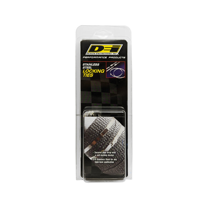 DEI Stainless Steel Locking Tie 8in 100lbs Tensile Strength 8 Per Pack