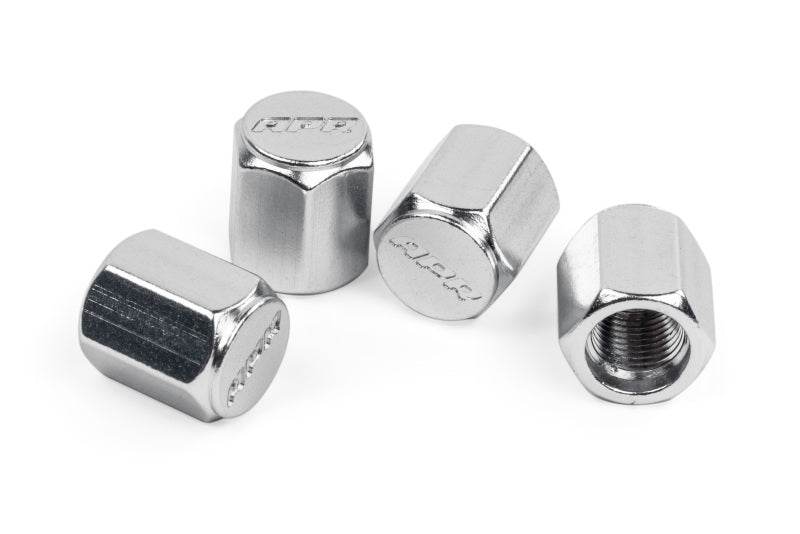 APR Aluminum Valve Stem Caps Set of 4 - Audi 1992-2027 - Silver