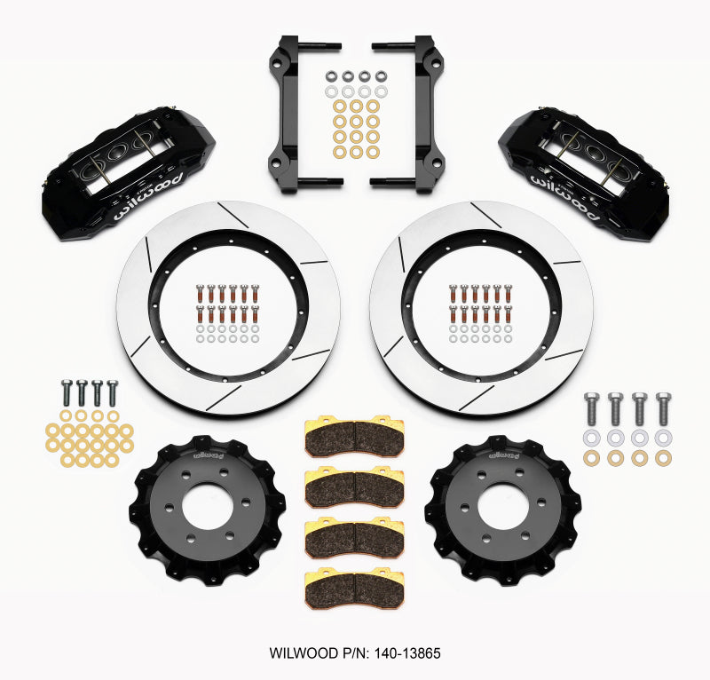 Wilwood TX6R Front Kit 15.50in Black for 2010-2015 Ford F150 (6 Lug) - OneFastShop