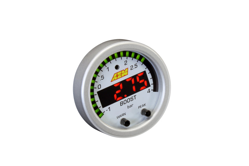 AEM X-Series Boost Pressure Gauge - -30inHg to 60psi, image 3