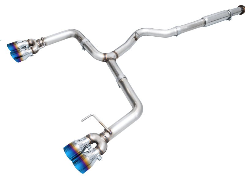 AWE Track Edition Cat-Back Exhaust - Subaru WRX (VB) 2022-2026 - Vapor Blue Quad Tips