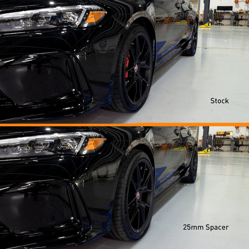 Mishimoto Wheel Spacers – 5x120 – 64.1 CB – M14 x1.5 – 50mm – BK - OneFastShop