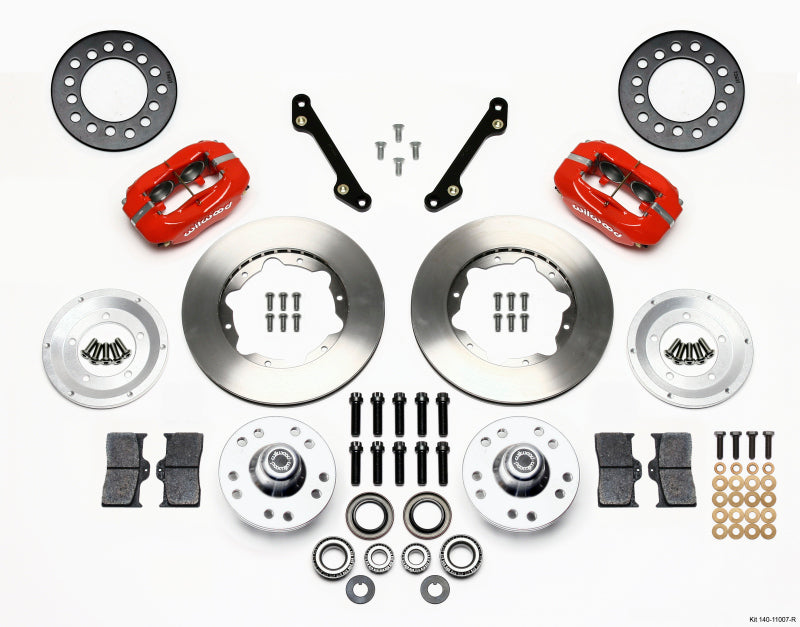 Wilwood Forged Dynalite Front Kit 11.00in Red for 70-78 Camaro - OneFastShop