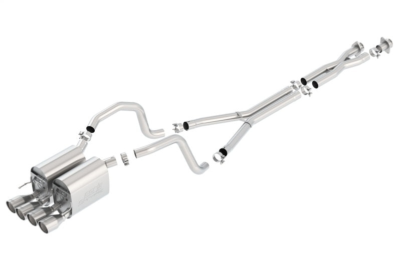 Borla Catback Exhaust System for 05-08 Chevrolet Corvette 6.0L/6.2L RWD with S-Type II Design - OneFastShop