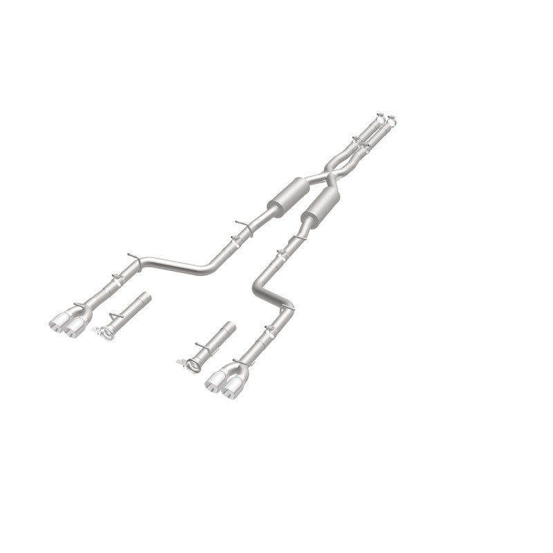 Magnaflow Cat-Back Exhaust System SS 2.5in Quad Split Rear 3.5in Tip for 2015 Dodge Challenger R/T 5.7L - OneFastShop