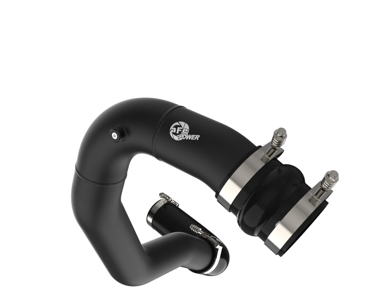 aFe BladeRunner 3 IN Aluminum Hot Charge Pipe - Black for 08-10 Ford F-250/F-350 Super Duty V8-6.4L (td)