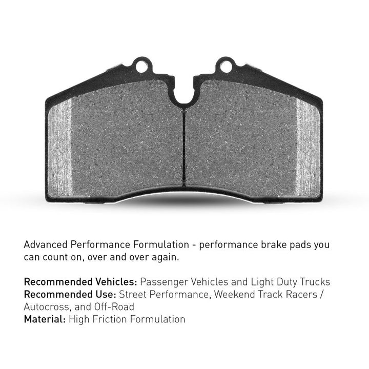 R1 96-15 Honda Civic Front Performance Sport Pads and Hardware Kit