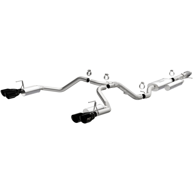 MagnaFlow Street Series Cat-Back Exhaust with Black Chrome Tips for 2021-2025 Chevrolet Tahoe V8 5.3L Premier and More - OneFastShop