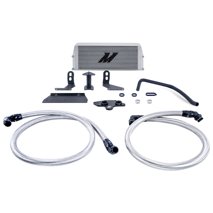 Mishimoto 11-19 Ford 6.7L Powerstroke Performance Oil Cooler Kit - Silver.