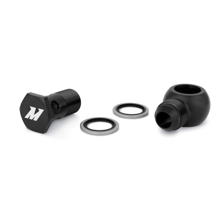 Mishimoto Black Anodized M20 x -10AN Banjo Fitting with Bolt - OneFastShop