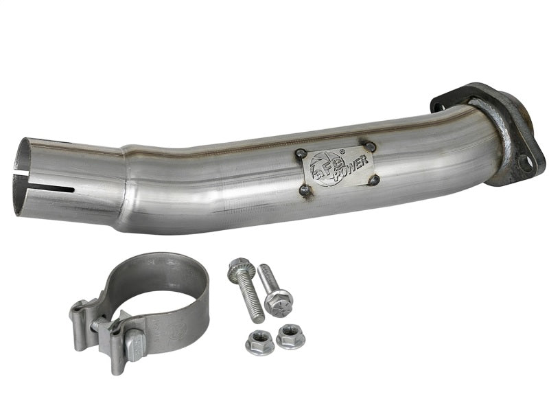 aFe Twisted Steel 2 in. Loop Delete Downpipe for 2018–Present Jeep Wrangler V6