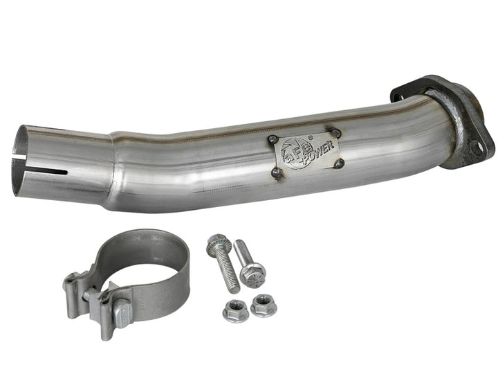 aFe Twisted Steel 2 in. Loop Delete Downpipe for 2018–Present Jeep Wrangler V6 - OneFastShop