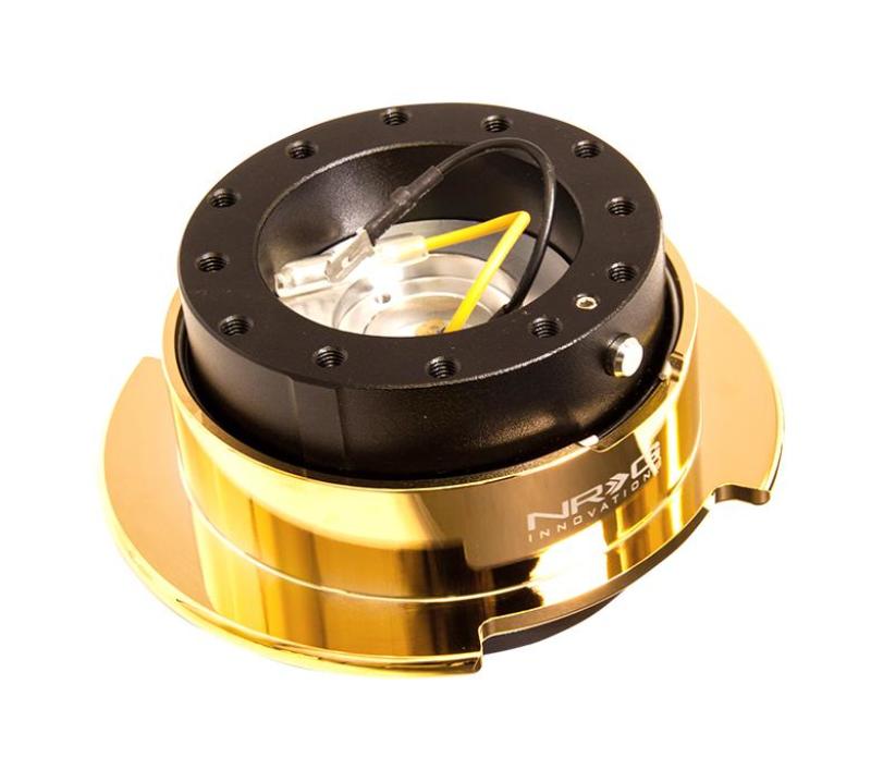 Nrg Quick Release Kit Gen 2.5 Black Body Chrome Gold Ring - OneFastShop