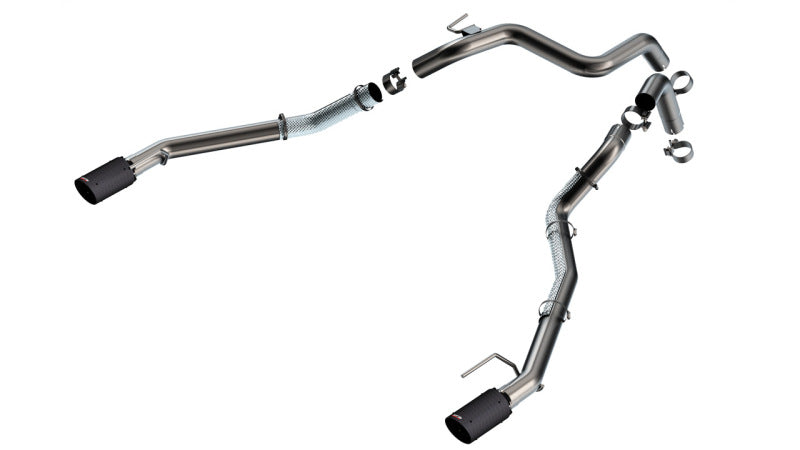 Borla 24-25 Ford Ranger Raptor 2.75in Tail Pipe Kit 4in Tip Carbon Fiber
