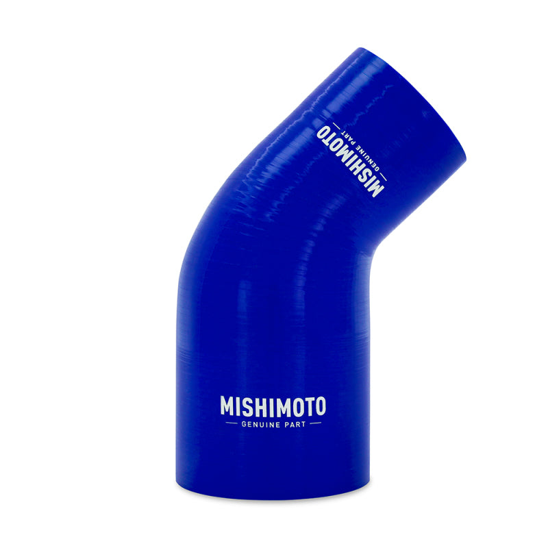 Mishimoto Silicone Reducer Coupler 45 Degree 2.5in-3in Blue - OneFastShop
