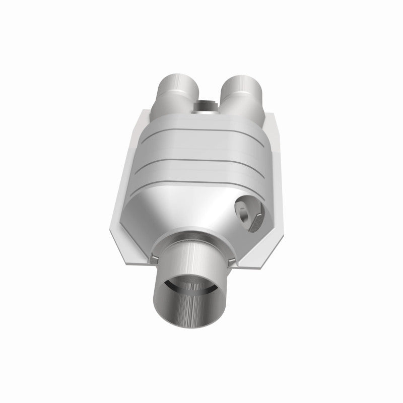 Magnaflow Universal Catalytic Converter 2.5 Inch Single Dual O2 Sensor Port Stainless Steel EPA Compliant - OneFastShop