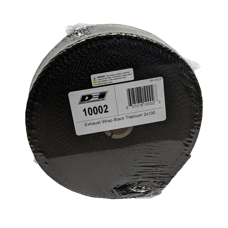 DEI Exhaust Wrap 2in x 100ft - Titanium - Black - Superior Thermal Performance