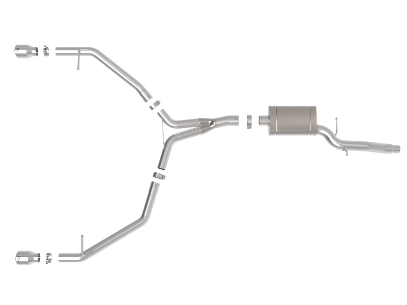 Afe MACH Force-Xp Stainless Steel Axle-Back Exhaust for Audi Allroad L4 (13-16)