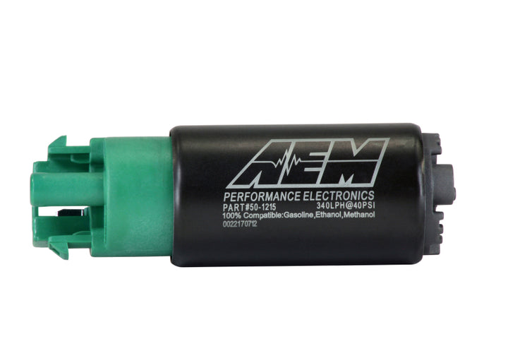 AEM 340LPH 65mm Fuel Pump Kit w/ Mounting Hooks - Ethanol Compatible.