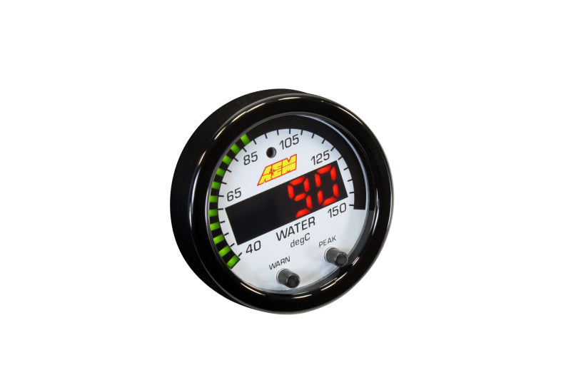 AEM X-Series Temperature 100-300F Gauge Kit (ONLY Black Bezel and Water Temp. Faceplate).
