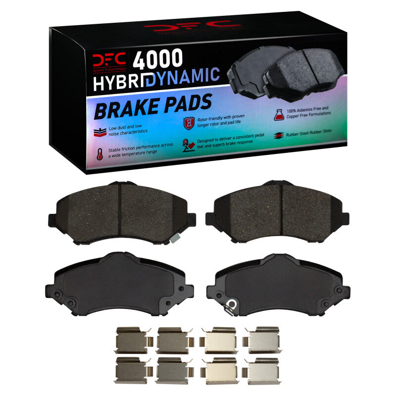 DFC 07-18 Chrysler Town and Country Front 4000 Brake Pads and Hardware Kit