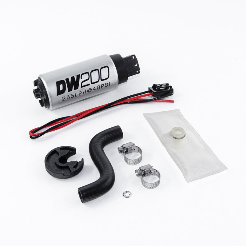 DeatschWerks 255 LPH DW200 In-Tank Fuel Pump with Install Kit for 85-97 Ford Mustang - OneFastShop
