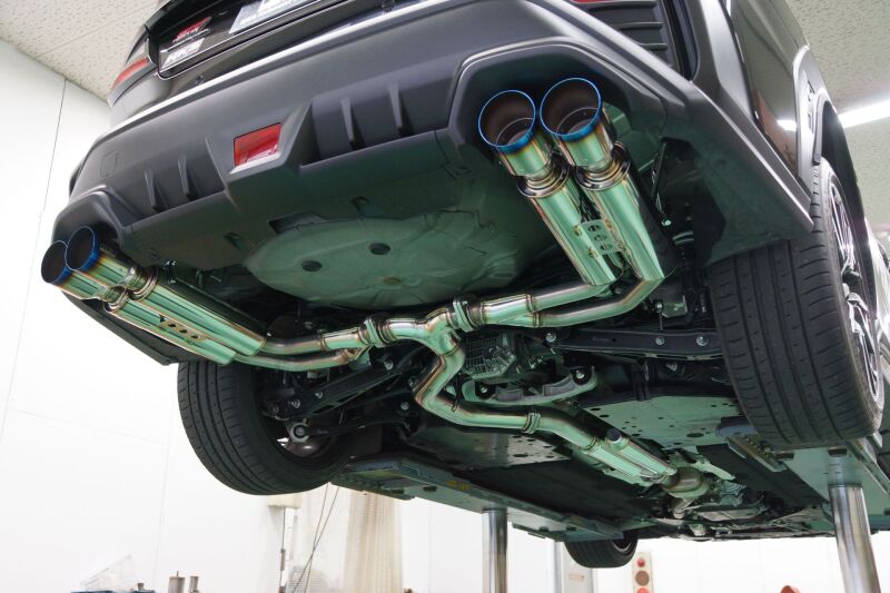 HKS LEGAMAX Sports Cat-Back Exhaust - Subaru WRX (VB) 2022-2025 - Titanium Tips