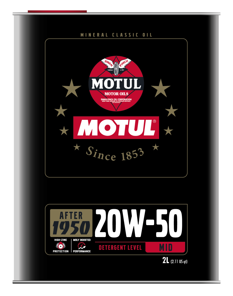 Motul 20W50 Classic Performance Oil - Premium Mineral 10x2L - OneFastShop