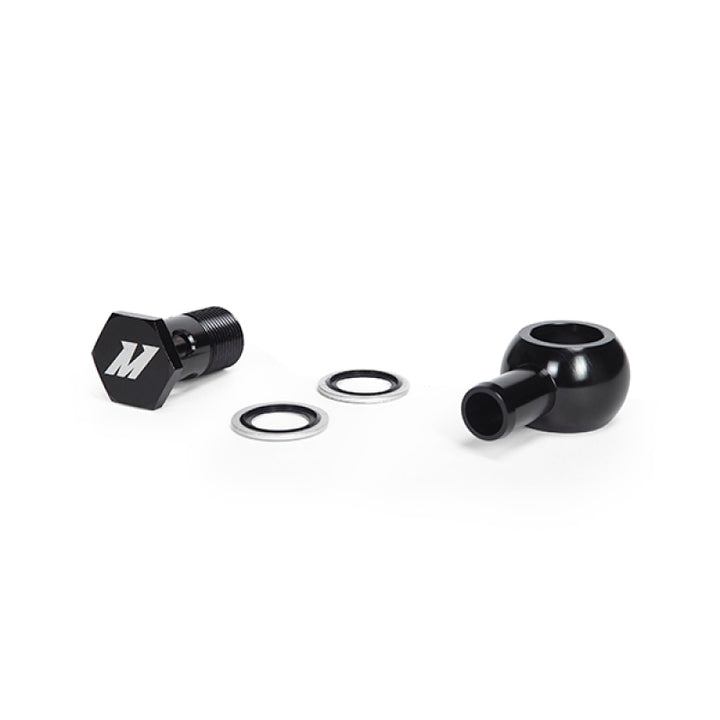 Mishimoto Black M20 x 5/8 Straight Banjo Fitting with Bolt - OneFastShop