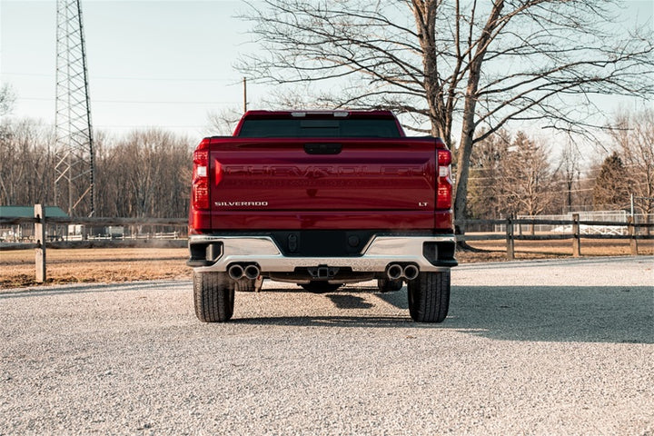 Corsa Performance Cat-Back Exhaust System for Chevrolet Silverado 1500 - Dual Rear Exit - Twin 4in Polished Pro-Series Tips - 2019-2023