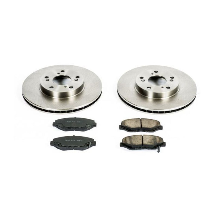 PowerStop Front Autospecialty Brake Kit for 14-15 Acura ILX with Z17 Evolution Plus Pads and Rotors - OneFastShop
