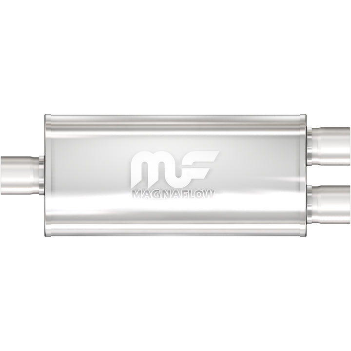 MagnaFlow Performance Muffler Stainless Steel 14X5X8-3X2.5/2.5 C/D - Compatible with Various Chevrolet, Dodge, Ford, and GMC Models