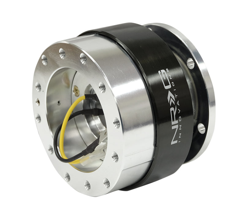 NRG Quick Release Gen 1.5 Silver Body Black Chrome Ring - OneFastShop