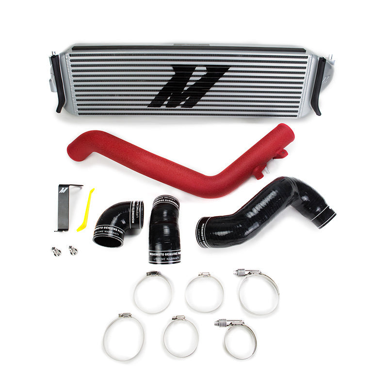 Mishimoto Intercooler Kit - Honda Civic Type R 2017-2021 - Silver Intercooler Red Piping