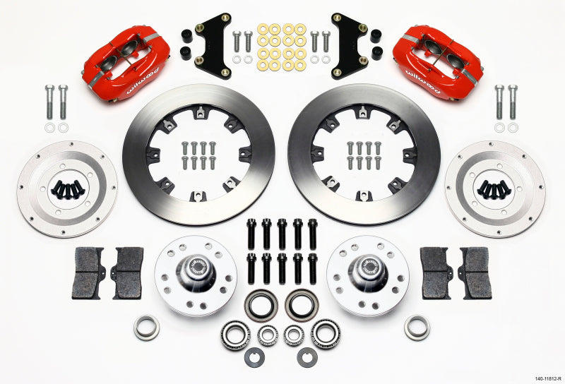 Wilwood Forged Dynalite Front Kit 12.19in Red for 49-54 Chevy and 53-62 Corvette Line Kit Needed - OneFastShop