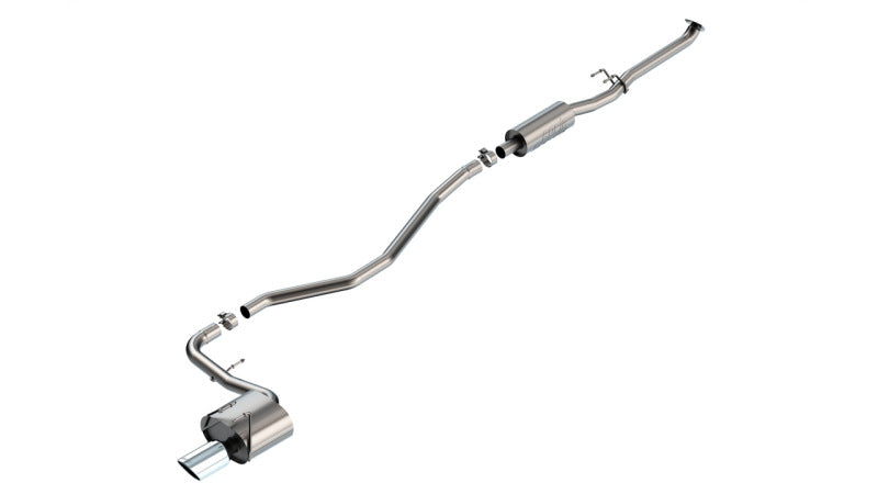 Borla 2022–2024 Honda Civic Sport 2.25 in. S-Type Cat-Back Exhaust – 4 in. Tip Bright Chrome