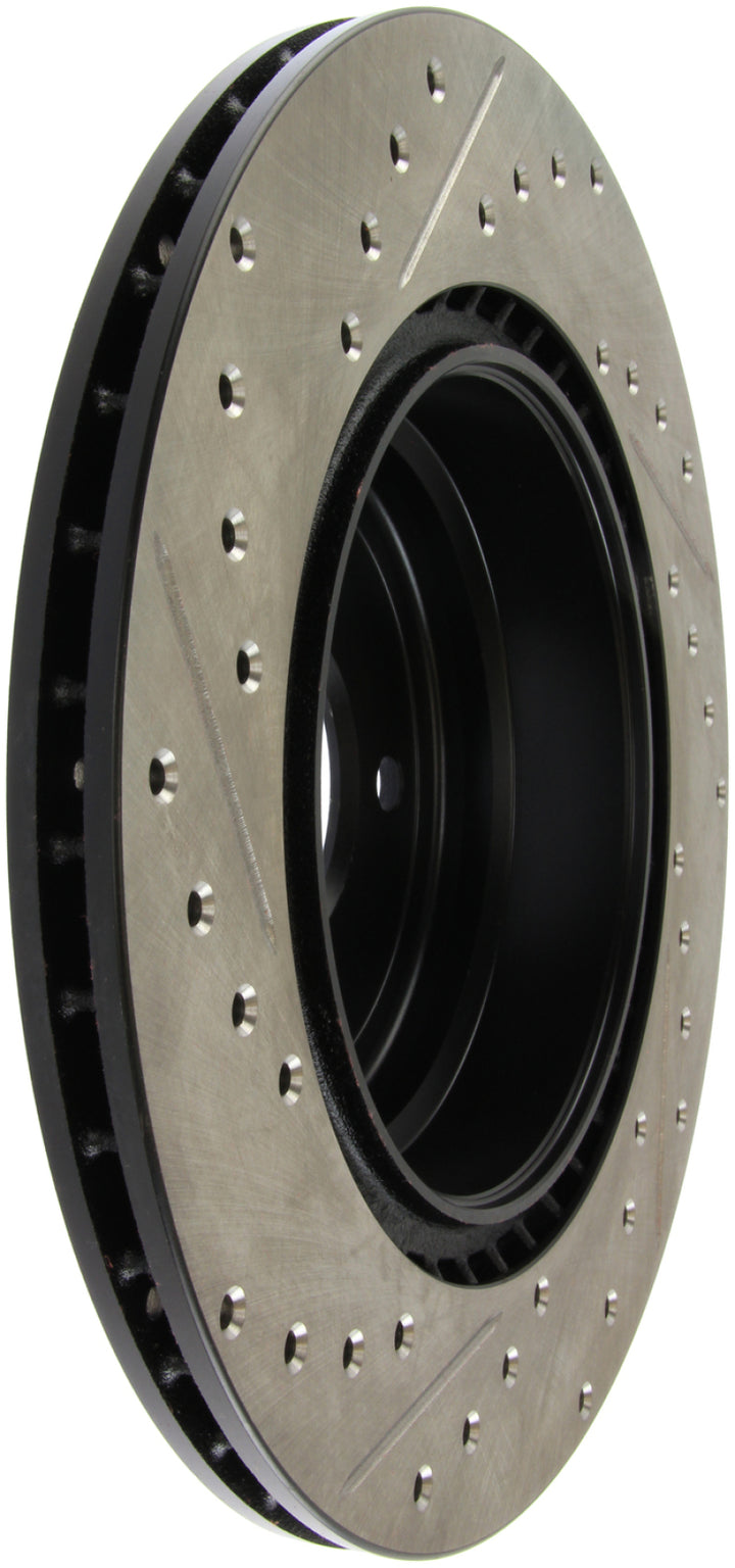 StopTech Slotted & Drilled Left Rear Rotor for 06 BMW 330i / 07-09 BMW 335i & 335xi - OneFastShop